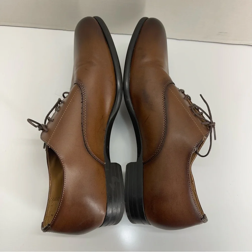 Zara Man Classic Brown Leather Men's Dress Shoes Size 42 (9 US)